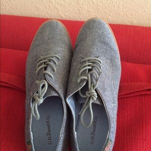 Bass denim oxfords.
